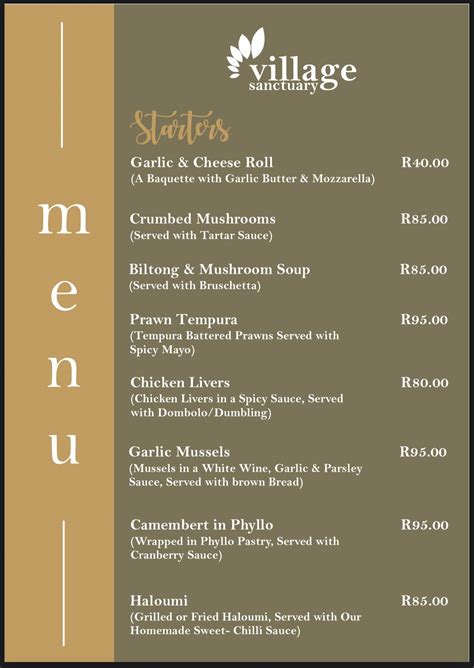 village sanctuary menu|Community Spaces and Amenities .